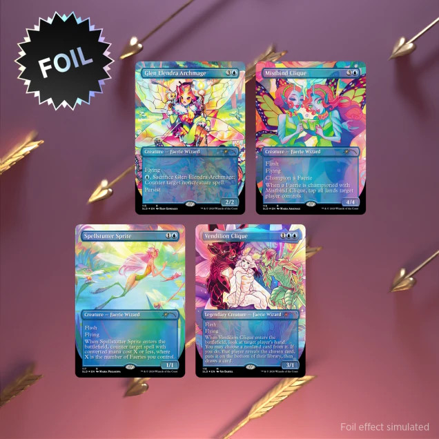 マジック：ザ・ギャザリング Faerie, Faerie, Faerie Rad foil Magic the Gathering TCG: Secret Lair Faerie, Faerie, Faerie Rad