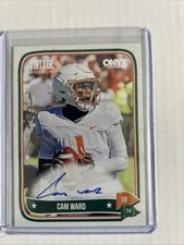 CAM WARD (RC) 2024 Onyx Football #VACAWA (BLUE INK AUTO) ON CARD Autograph🔥