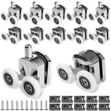 4/8x Shower Door Rollers Wheels Runners for Curved Door Top & Bottom Replacement