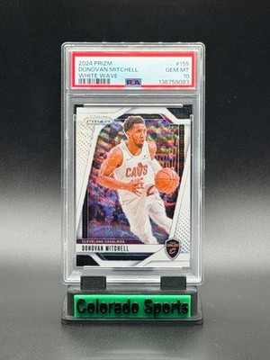 DONOVAN MITCHELL 2024-25 Panini Prizm White Wave 04/38 PSA 10 Gem Mint (pop 1)