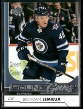 2017-18 Upper Deck Brendan Lemieux Young Guns RC #487 Winnipeg Jets