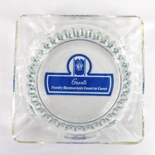 Vintage Marketing Ashtray Grants Family Restaurants Sacramento California CA