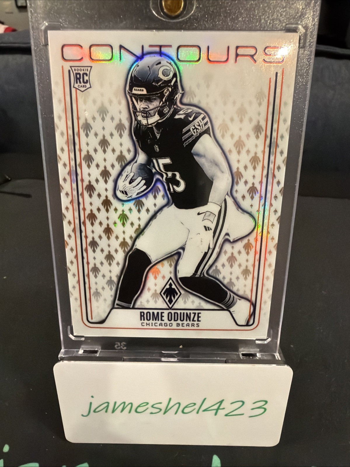 2024 Panini Phoenix - Contours Rome Odunze #CON-ROE Bronze /75 (RC)