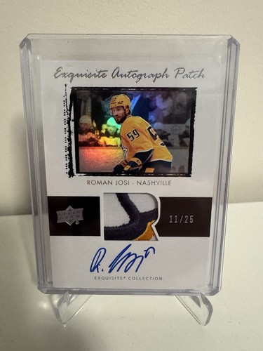 2021-22 UD THE CUP EXQUISITE COLLECTION AUTOGRAPH PATCH ROMAN JOSI 11/25 - Picture 1 of 2