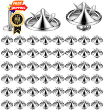 50 Pairs Metal Pin Backs, Butterfly Clutch Lapel 50, Silver