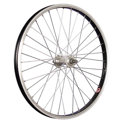 Laufrad 20 Zoll Vorderrad Fahrrad Kasten Felge Anhänger Kinderrad vorn schwarz - Bild 1 von 4