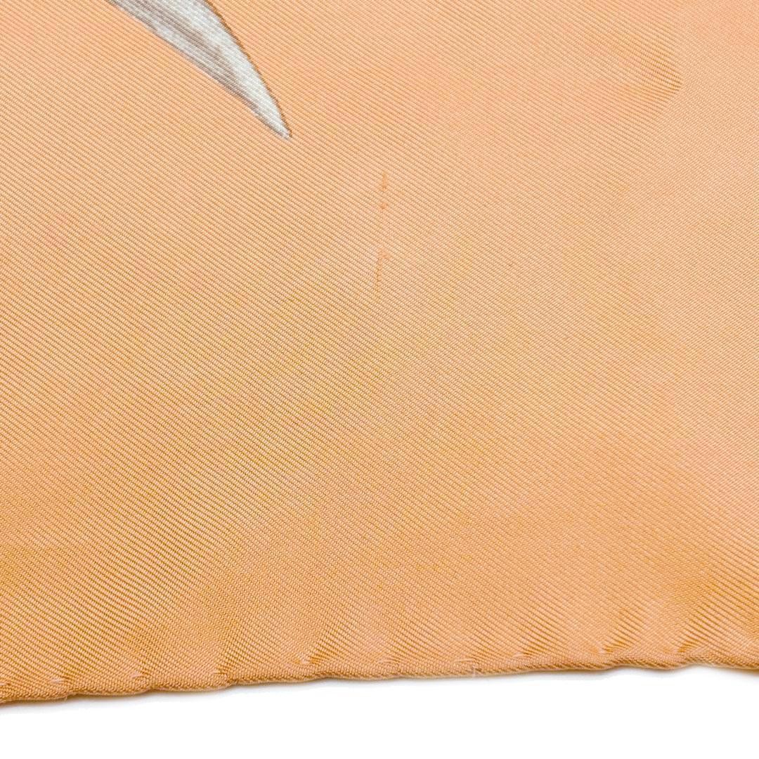 Gucci Pansy Floral Silk Scarf in Salmon Pink　86cm*87cm thumbnail 7