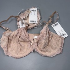 Set Of 2 Chantelle 3281 Rive Gauche Full Coverage Underwire Bra-Rose- Size 34C