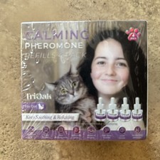 Cat Calming Diffuser Refills: Pheromone Refill for Cats, 4 Pack - TriOak