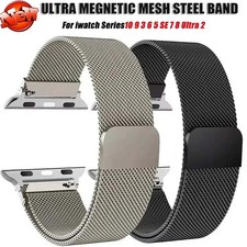 Milanese Loop Metal Watch Band Strap For Apple Watch 11 10 9 8 7 6 5 4 Ultra 3