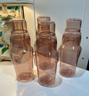 Set of 4 nutcracker novelty carafes with cups. Brand New!