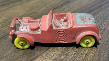 AUBURN Red Rubber Toy Car Roadster Made in USA