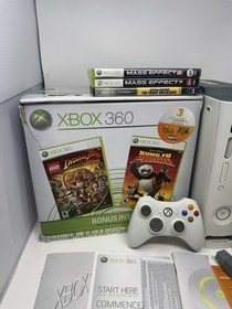 Microsoft Xbox 360 Jasper Console Bundle w/ Controller And Cables Tested READ