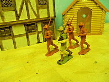 4 Marx 60mm Soft Plastic WOW 1 Painted WW11 British Marching May.Listing