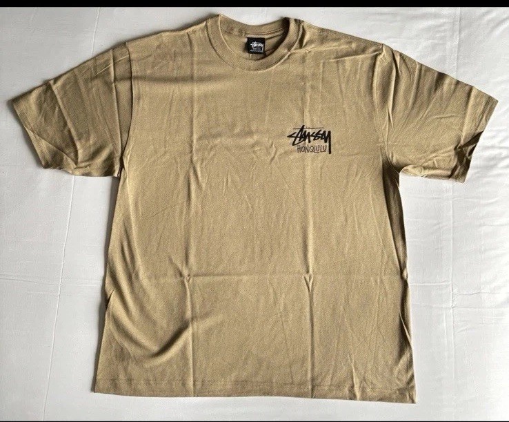 Stussy Honolulu Exclusive Chapter T-Shirt Khaki Rare Color— Size