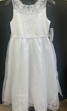 Iris  Ivy Beautiful White Dress Girls Size 16 NWT