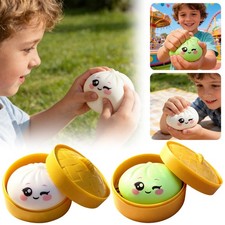 Dumpling Squishy, Mystery Squishy Dumpling Box, Fidget Toys for Adults Teens