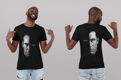 Face/Off 90's Movie T-Shirt: Nicolas Cage, John Travolta Graphic Fans Shirt