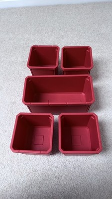 13 x Original Milwaukee PACKOUT Organizer / tiefe & schlanke kompakte Nistbehälter