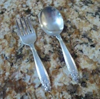 International Prelude 1939 Sterling Silver Baby Fork & Spoon Set