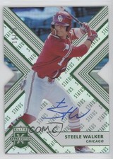 2018 Elite Extra Edition Status Emerald Die-Cut 15/25 Steele Walker #45 Auto i6j