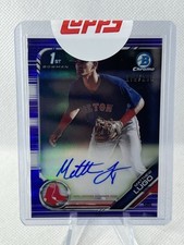 Matthew Lugo - 2019 Bowman Chrome Purple Refractor Auto /250 1st Bowman