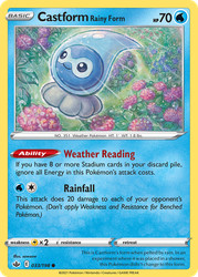 Castform Rainy Form 033/198 Chilling Reign