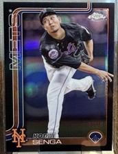 2025 Topps Chrome Kodai Senga /10 Black Refractor #246 New York Mets NEAR MINT!