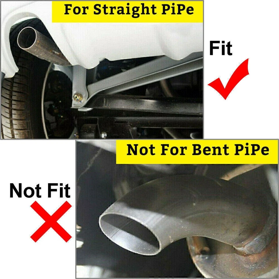 Stainless Steel Rear Exhaust Pipe Tail Muffler Tip For Honda CRV CR-V 2003-2011 - Image 2 of 4