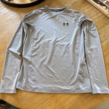 Under Armour Boys Heat Gear Compression L/S Top Size Medium Preowned