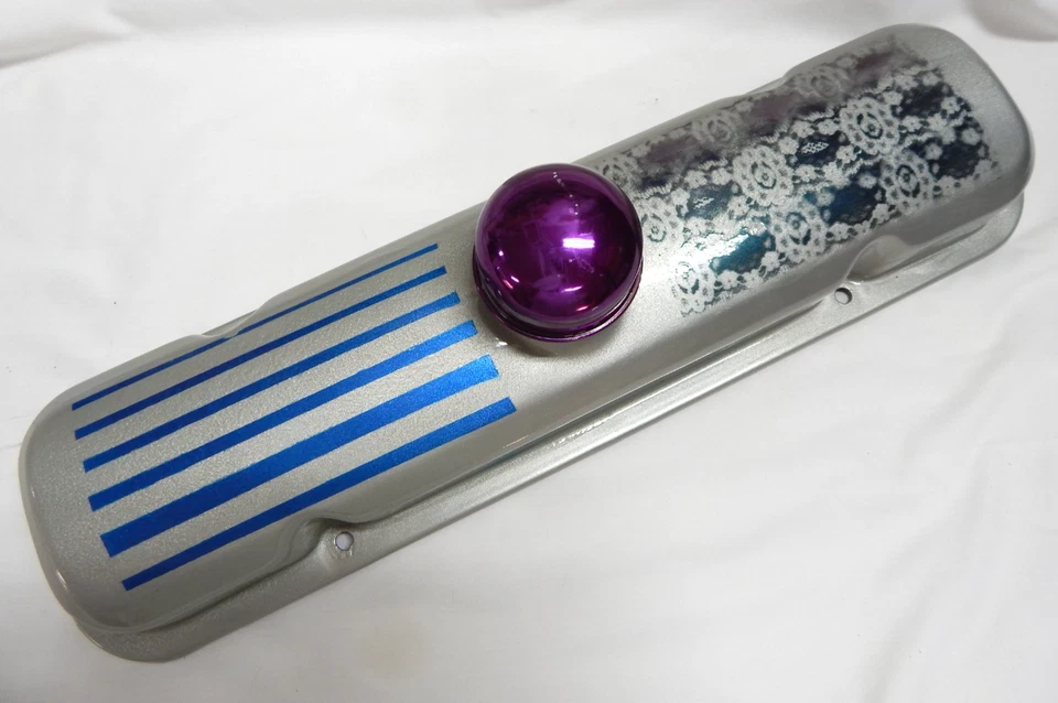 Cubierta de válvula pintada personalizada Pontiac 389 455 + arte de pared popular Breather Mancave Foto 2 de 4