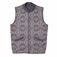 Pendleton Reversible Harding Style Southwest Geometric Vest Men's S 31in Chest