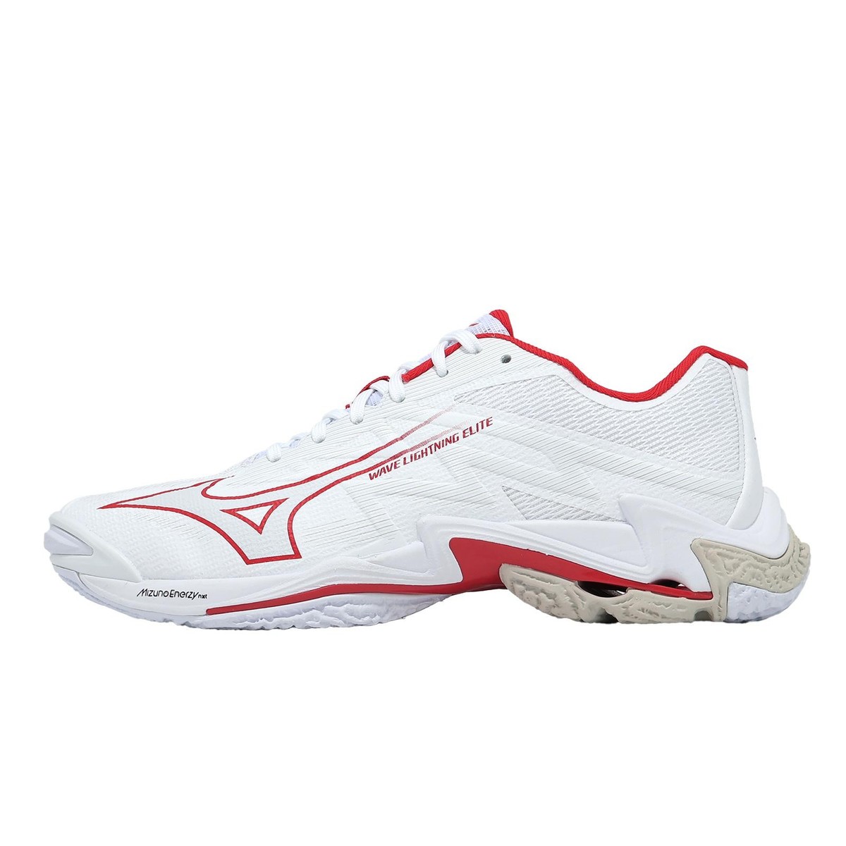 Mizuno ウェーブサンデー　トレーニングシューズ ホワイト/レッド27.5㎝ Mizuno Wave Lightning Elite White Red Men Volleyball Sports Shoes