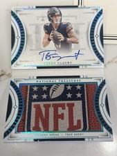 2023 Panini National Treasures Tyson Bagent Rookie AUTO 7/10 NFL SHIELD LOGO