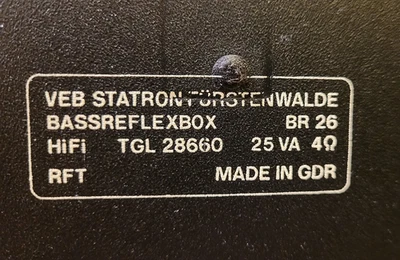 RFT BR 26 classic Bassreflexboxen, 1 Paar, sehr guter Zustand - Bild 16 von 17