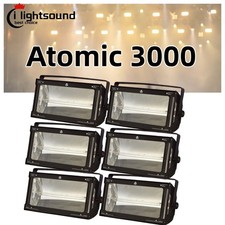 6pc dmx512 stage dj 3000W White Strobe Light atomic 3000 strobe flash light us