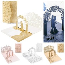 Pop Up Hochzeitskarte mit Umschlag 3D Karte f...