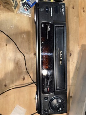 Sony SLV-340 VHS VCR DA Pro 4 Head Tested No Remote WORKS