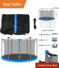 14ft Trampoline Replacement Safety Net - Durable and Weather-Resistant Design