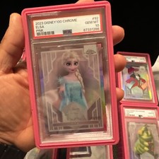 2023 Topps Chrome Disney 100 Complete PINK Set 1-100 All PSA 10