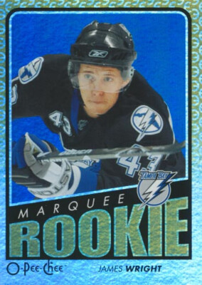 2009-10 O-Pee-Chee RAINBOW #763 JAMES WRIGHT - Rookie - Tampa Bay Lightning