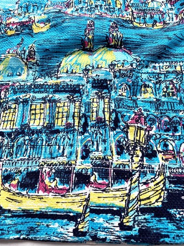Talbots Damen Bleistiftrock Venedig Italien Kanal Stadtbild Szene gefüttert Gr. 2P - Bild 4 von 12