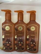3 New SWEET CINNAMON PUMPKIN CLEANSING GEL HAND SOAP BATH  BODY WORKS