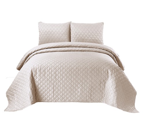 Embossed Quilted Bedspread Comforter Luxury Bedding Set Large Sofa Cover Throw - Picture 11 of 142