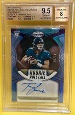 2021 Panini Certified Trevor Lawrence Mirror Blue BGS 9.5