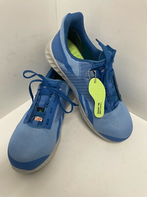 Reebok Womens Sublite Legend Work Sky Blue/White Safety Shoes Size 10 (Wide) EUC