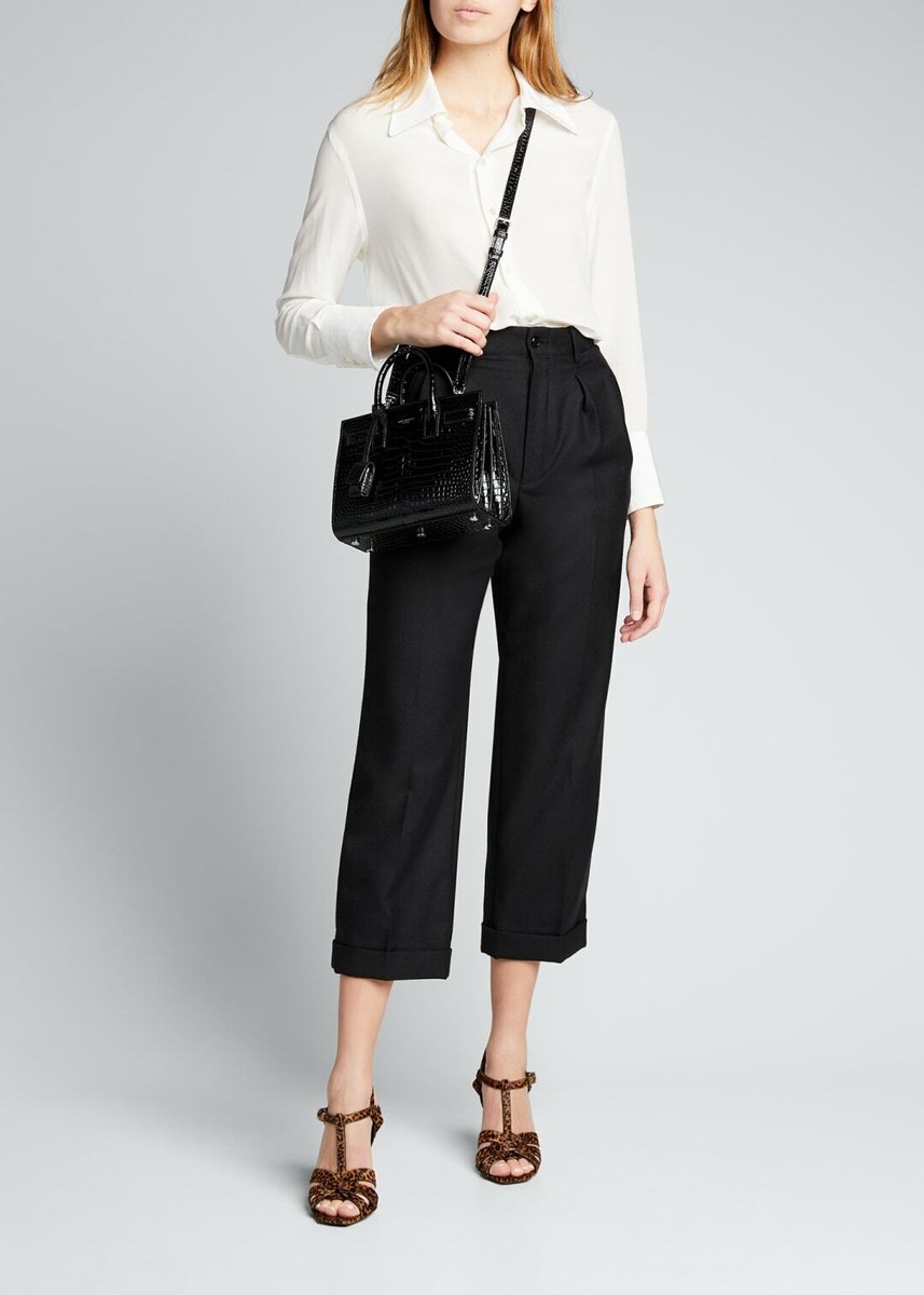 【関税＆送料込み】Saint Laurent Slippers LA SCANDALE wedges in patent leather | Saint Laurent | YSL FI