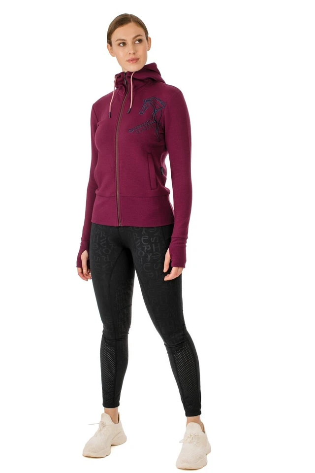 HORSEWARE Caballo para dama con capucha Flamboro - remolacha - extra pequeña