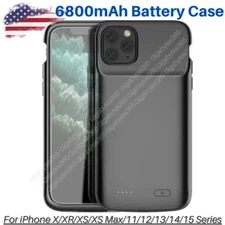 For iPhone 15 14 13 12 11 X Battery Charging Case Phone Cover Power Bank Charger
