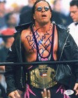 BRET HART WWE WCW HITMAN SIGNED AUTOGRAPH 8X10 PHOTO w/ PSA/DNA COA